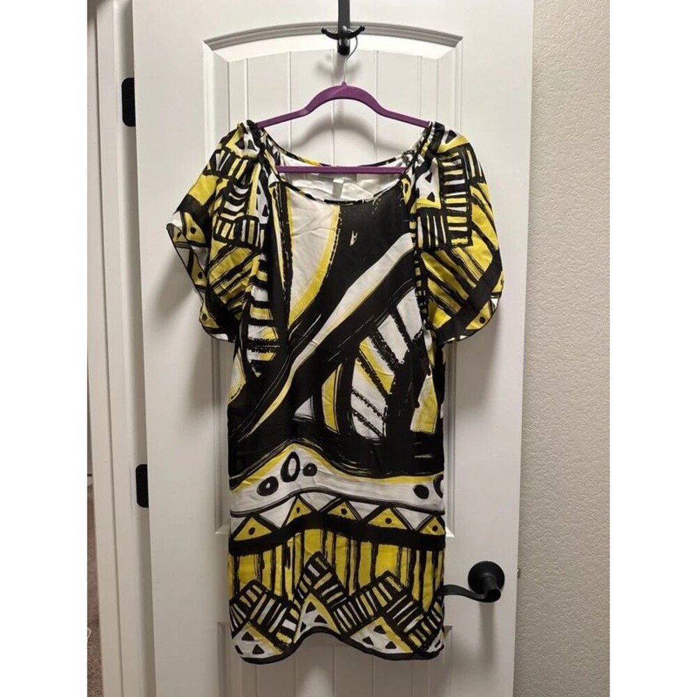 New York & Company  lined midi shift  dress size M